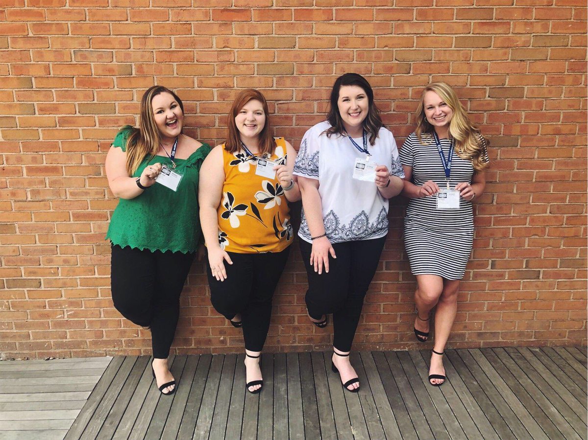 slp_wcu's tweet photo. Check out all the smiling faces from WCU in attendance at he NCSHLA Convention! https://t.co/y3k33LrjHA