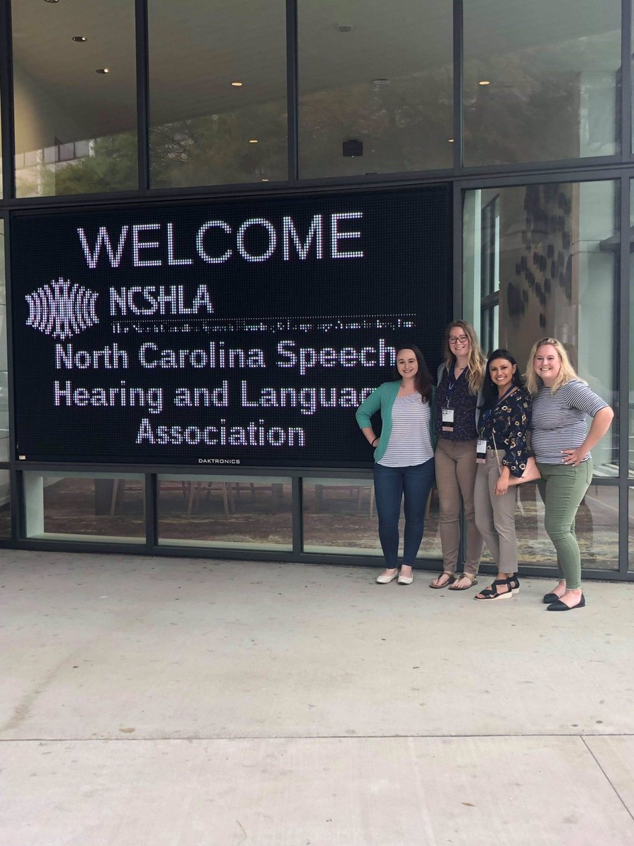 slp_wcu's tweet photo. Check out all the smiling faces from WCU in attendance at he NCSHLA Convention! https://t.co/y3k33LrjHA