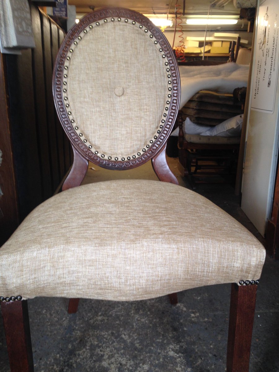 Finished 6 antique dining room chairs for happy customer 
chiarielloupholstering.weebly.com