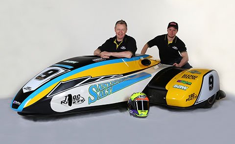 BritishSidecars's tweet photo. PRESS RELEASE: TAG Racing and Santander Salt new livery unveiled. Partnership between Roger Body's Santander Salt organisation and Rob Winfield's TAG Racing team, the new livery was revealed at a press launch recently. Read more: https://t.co/nOr9XI4Pp0 https://t.co/HrqdAcRrUn
