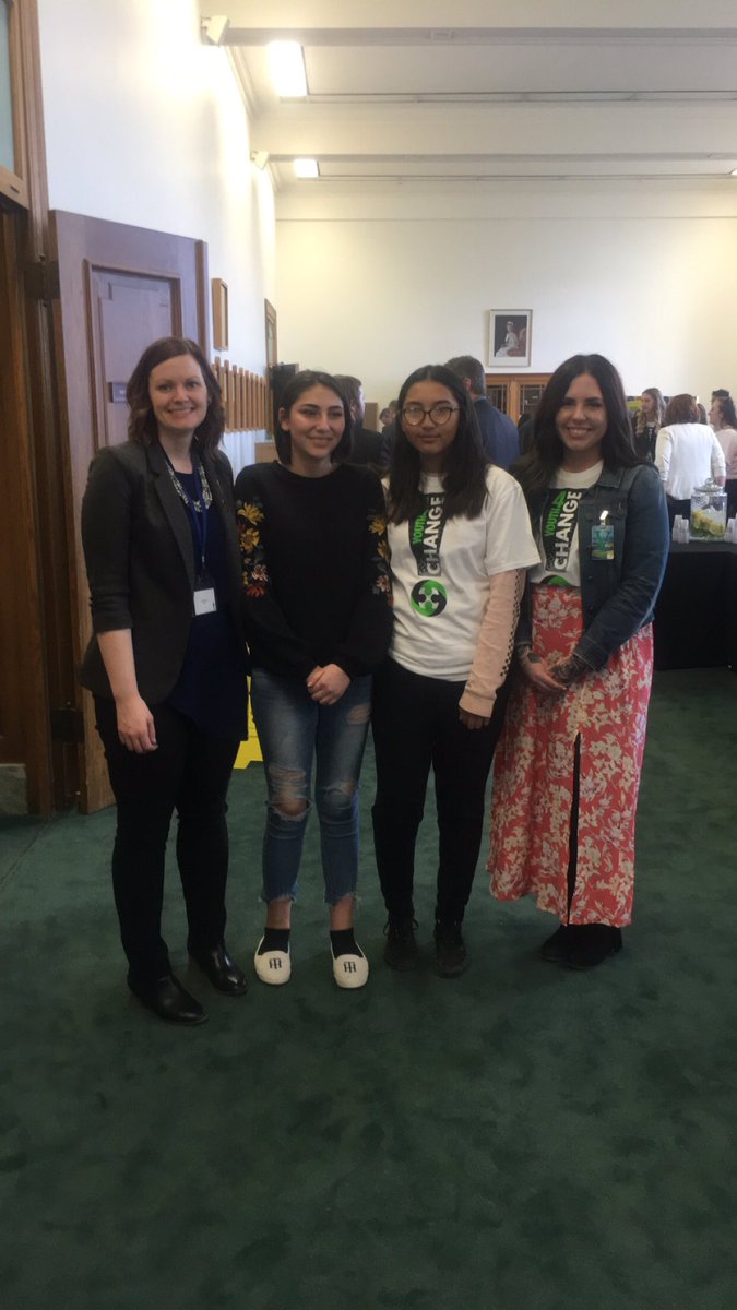 Thank you <a href="/Vicki_Mowat_NDP/">Vicki Mowat</a> for being a strong and dedicated leader for these young women! They were highly impressed by your passion for social change and making a difference for people in #SK. They were so excited for the opportunity to meet you. #skpoli #womenleaders #community