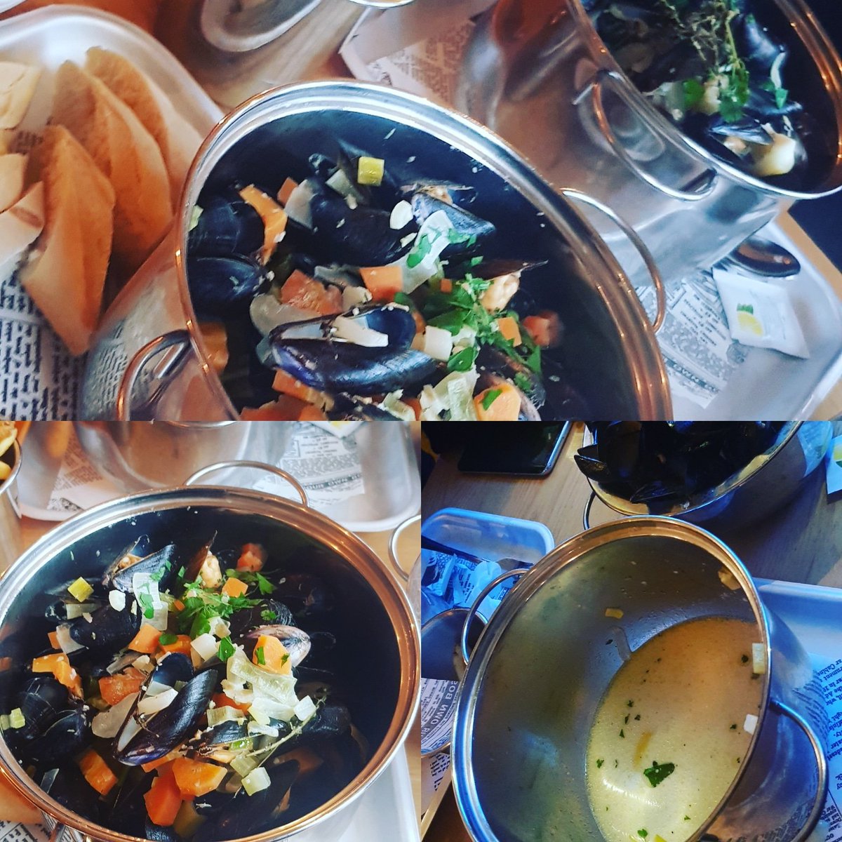 Moules a Go Go, Chester. 1 kilo of Classic pot mussels....... wow..... #moulesagogo #chester #fantastic #chestertweets <a href="/MoulesaGoGo/">MOULES 🦐</a> 
Thank you for a fantastic evening
