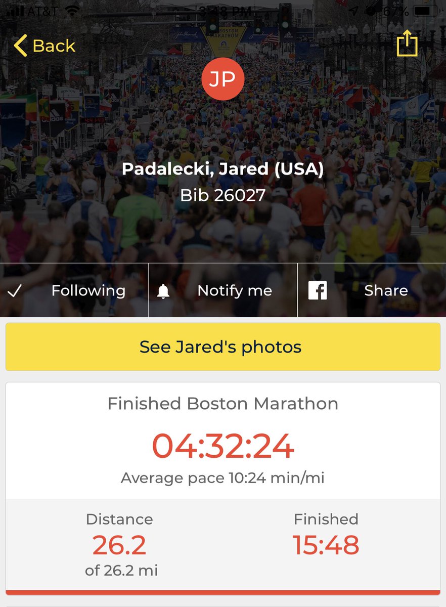 Clarity67's tweet image. Jared finished! Fantastic run, congratulations to Gen and Jared! So proud of y’all. 👍🏻😊💐💜 Thank you for your kindness and generosity, and Jared running right after a Con! 😍#RunPadsRun