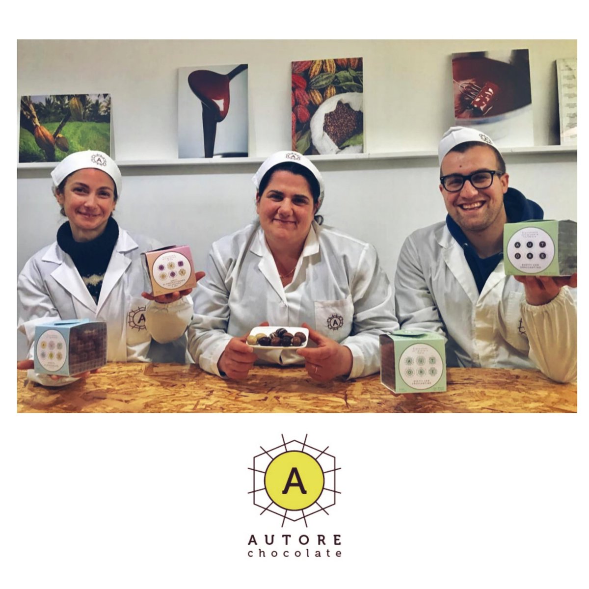 AutoreChocolate's tweet photo. Lina, Daniela e Francesco, the packaging specialists, present our #chocolate mini eggs range!
Which one do you prefer? https://t.co/laD1zjN1IO
