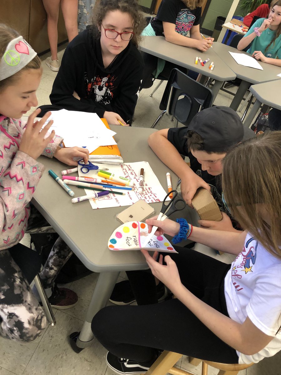 TeamBryant10's tweet photo. #innovation101 students started building their prototypes. We reflected at the end of class on how they were successful today, and every team said they were proud of their teamwork! I have to agree. It was amazing! #LindberghLearns https://t.co/BKDxESIi6H