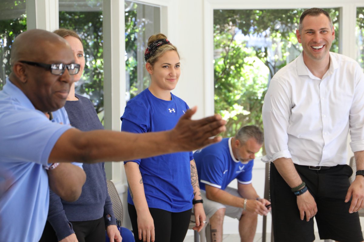 AFW2's tweet image. Mondays are for #Resiliency
And that's exactly what's happening now in each of our workshops at the 2019 South East Region #WarriorCARE event. Music, improvisational comedy, journaling, functional strength and yoga are just a few of the #ResiliencyPrograms we're touching on today