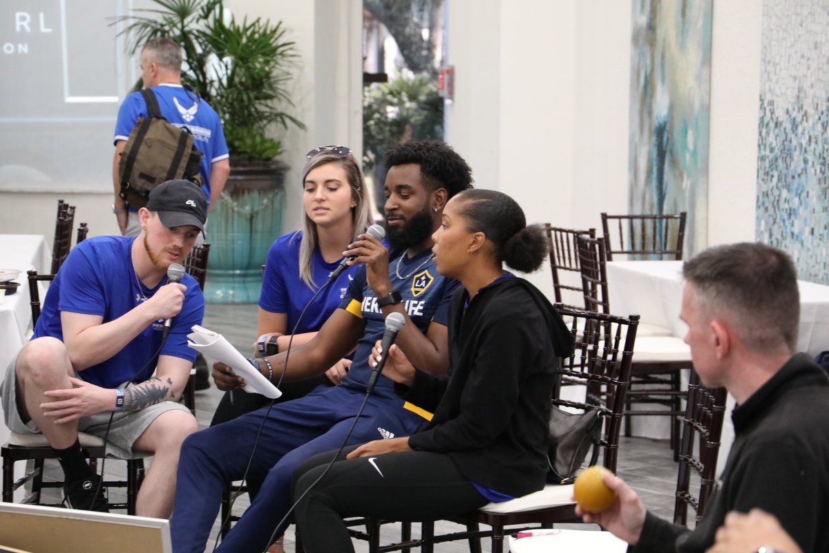 AFW2's tweet image. Mondays are for #Resiliency
And that's exactly what's happening now in each of our workshops at the 2019 South East Region #WarriorCARE event. Music, improvisational comedy, journaling, functional strength and yoga are just a few of the #ResiliencyPrograms we're touching on today