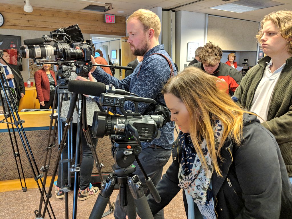 Live at the @PeaceRiverRD with Premier Horgan regarding the caribou public engagement process. Catch the live stream on @cjdctv's Facebook page.