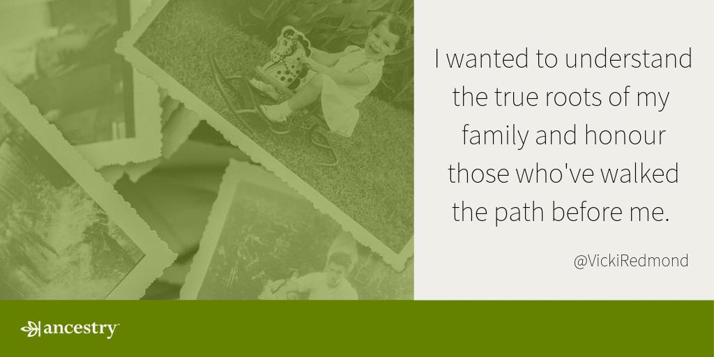 AncestryUK's tweet photo. What could you learn from the people who came before you? Thanks to @vickiredmond for sharing your #ReasonForResearch with #Ancestry https://t.co/cMbHFWt7zK