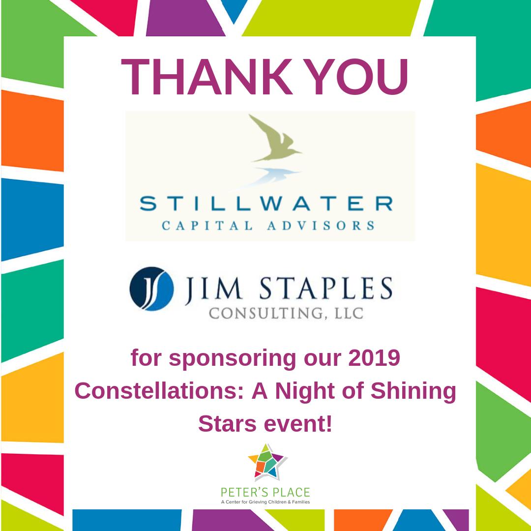 Thank you Stillwater Capital Advisors and Jim Staples Consulting, LLC for sponsoring #Constellations2019! We truly appreciate the support. #MondaySpotlight