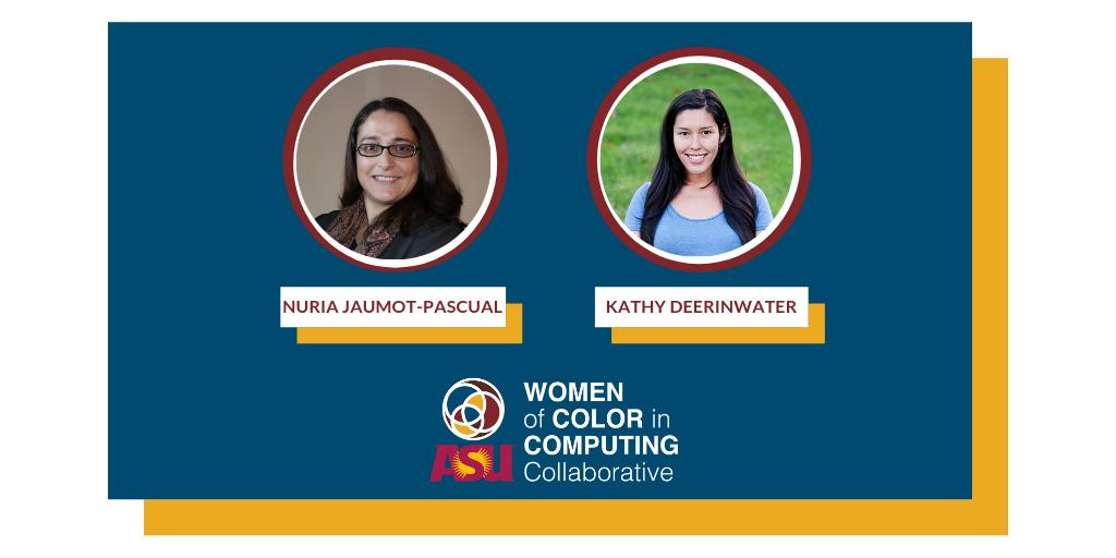 CGESTASU's tweet image. Grant winners Drs. Nuria Jaumot-Pascual and Kathy DeerInWater research the unique barriers facing Native American women &amp;amp; two-spirit individuals in computing, and how to support their retention in computing higher ed @tomuaj @cruisinkitkat 
ow.ly/elB450q0prD
#WOCInComputing