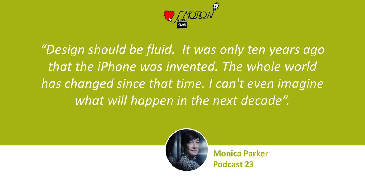 emotionat_work's tweet photo. Quote by @monicacparker from the Emotion at #Work #Podcast #Design https://t.co/zvCY3qkQ8B