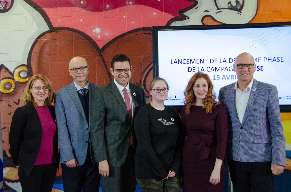 SAJ_Qc's tweet photo. .@Poulin_Samuel annonce le lancement de la campagne PAUSE faisant la promotion d'une utilisation équilibrée d'Internet auprès des jeunes et de leurs parents.

Pour cette campagne, @equipeCapsana bénéficie d'un soutien du SAJ de $2,5 millions sur 3 ans!
https://t.co/pPw2AjOJU5 https://t.co/bb6KZekm3p