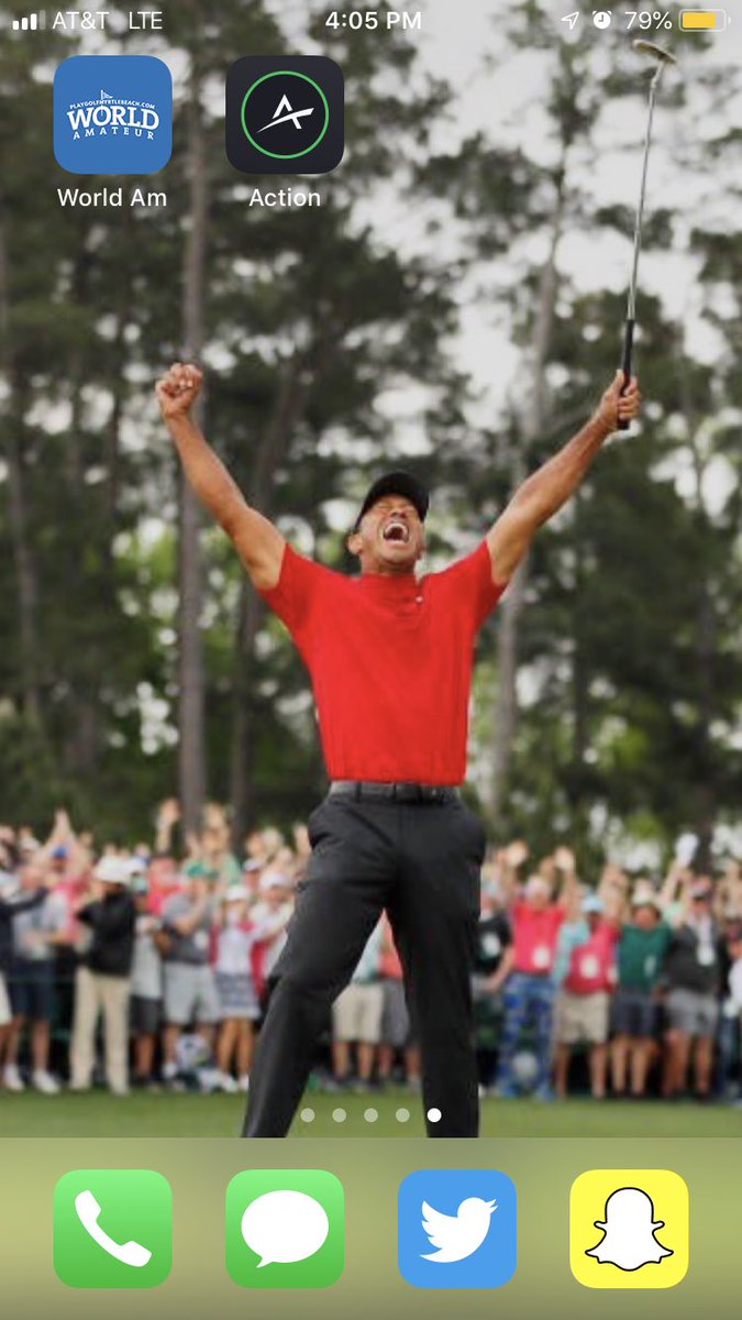SirColbyBrown's tweet image. If your background doesn’t look like this today, I don’t think we can be friends. #TigerWoods #TigerEffect 🐐