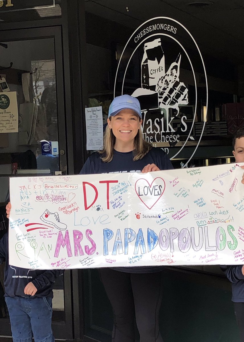 DT_Bobcats's tweet photo. Good luck to all the @bostonmarathon runners, especially our own Mrs. Papadopoulos who we got to see looking strong at Mile 13! @PapadopoulosAA https://t.co/naL9K2r2zu