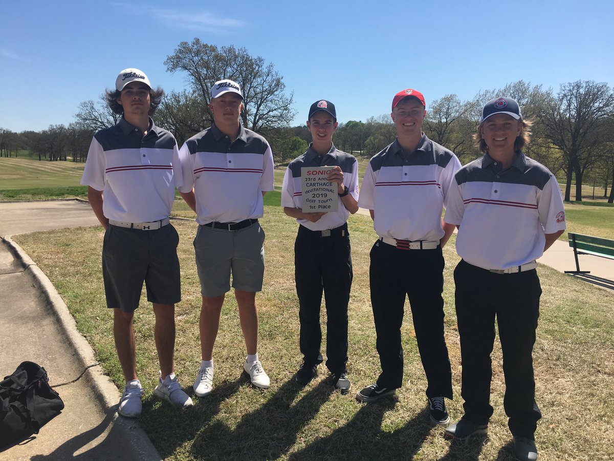 Conner Obert Won the Individual Competition with a 76 on a windy day at the Carthage Invitational. The Falcons won with a 323 total, Dawson Meek’s 77 took 3rd, Floyd 82,Ogden 88, Petty 97.