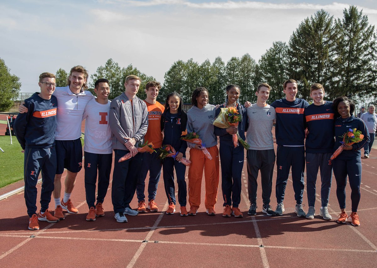 Thank you to the <a href="/IlliniTrackXC/">Illinois Track & Field and Cross Country</a> seniors for all you have done for the program! Good luck the rest of the way! #Illini