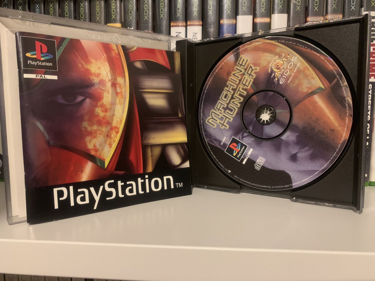 CuppaTea4Meeeee's tweet photo. #PS1day entry with this classic! #MachineHunter Me & the gf @HelpMeImBlonde_ had a quick bash at this recently having both played the demo as kids. It’s a dark, directional bloodbath shmup, timed objectives, hostage rescues, epic doom style techno music and great split screen fun https://t.co/4vgDAffIa0