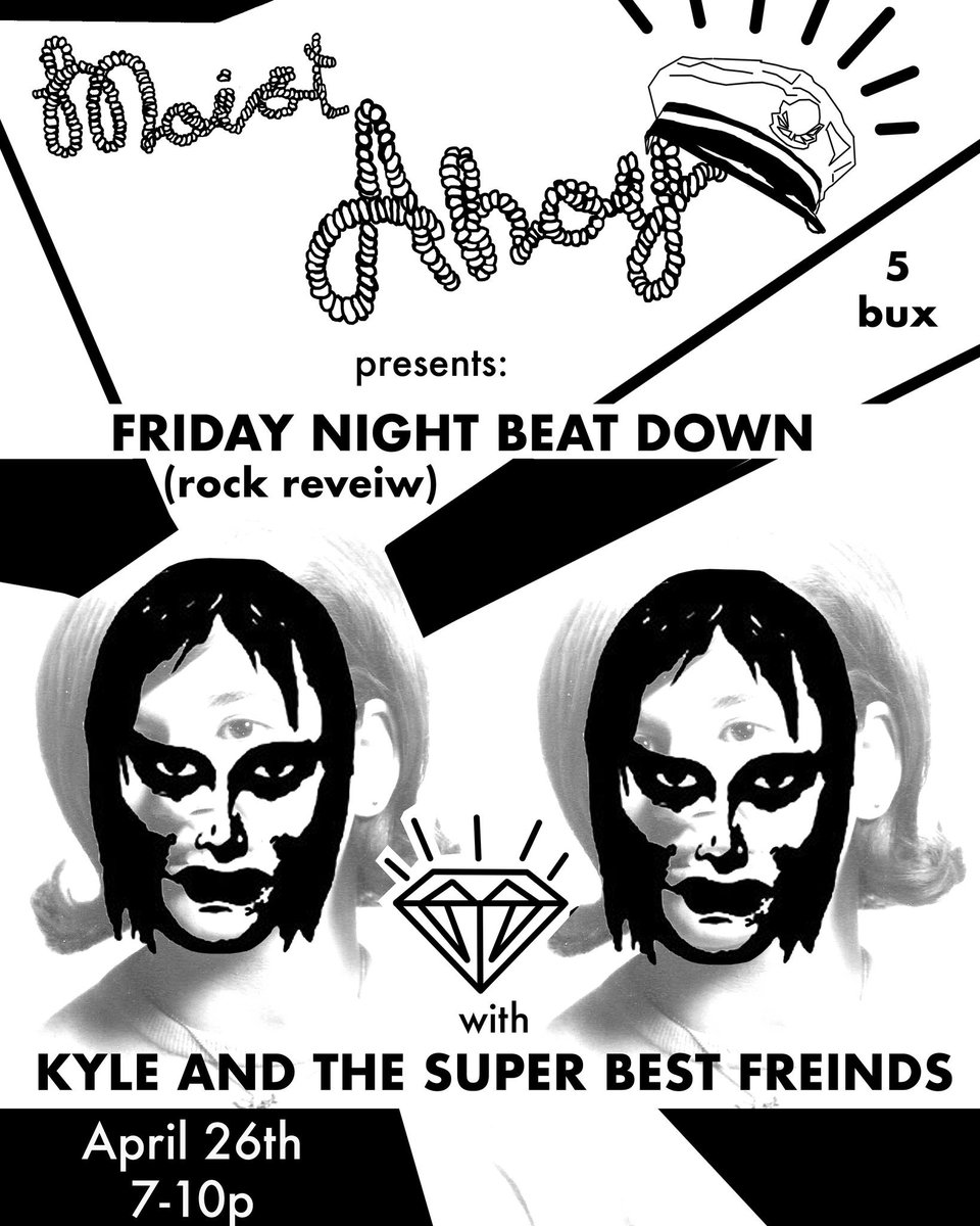moistahoy's tweet photo. We're setting sail next Friday at Bizarre Bushwick w/ #KSBF 7pm https://t.co/n77yPkmh33