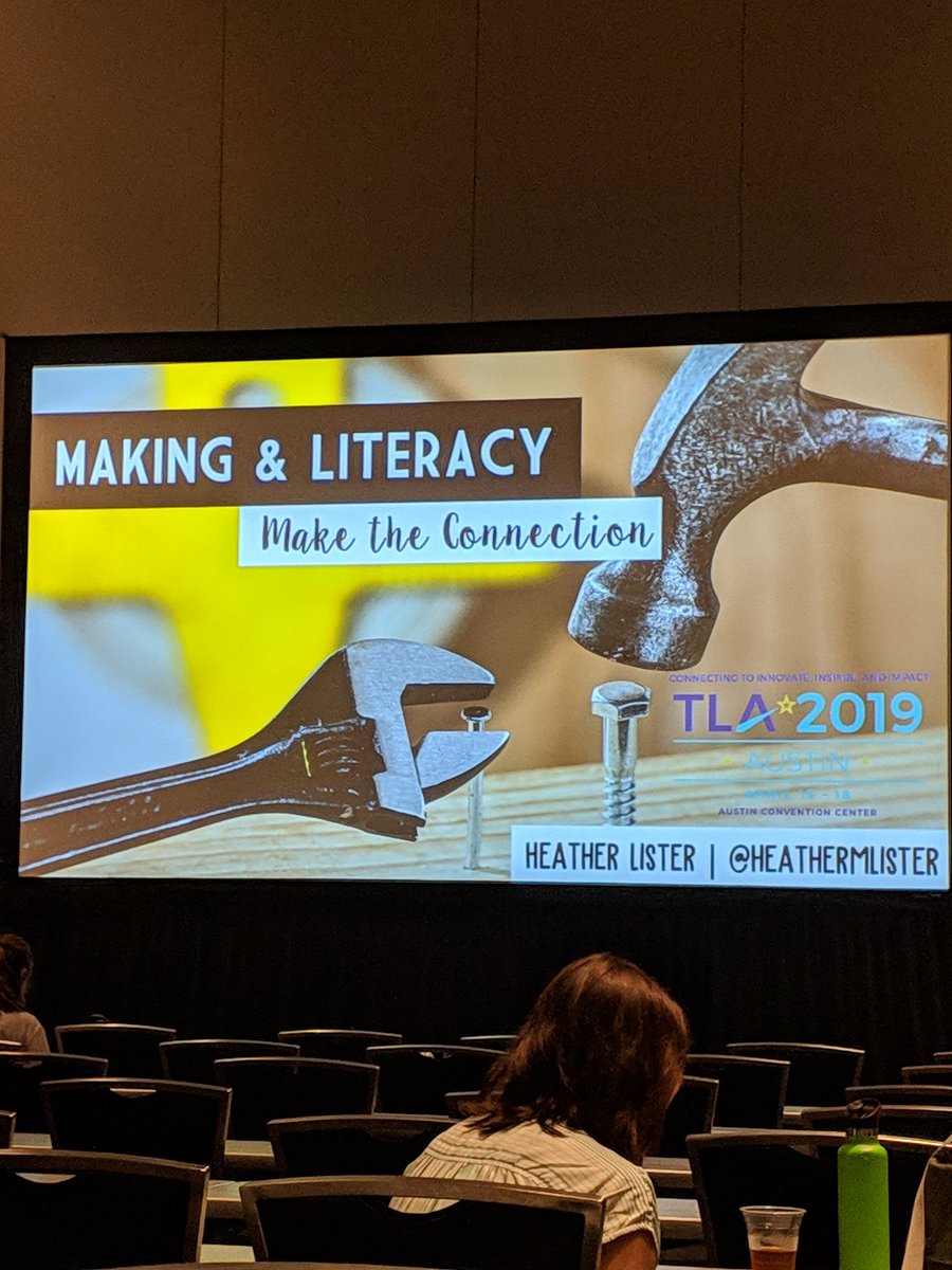 MDELibrary's tweet photo. One more session of #techglamp
I have learned so much today! @heathermlister @TXLA #TXLA19 https://t.co/qX4ueFW9cG