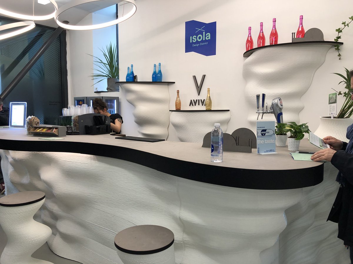 natureworks's tweet image. Our partner Flo, makers of the Ingeo-based GEA #compostable #coffeecapsule, are re-using their trim scrap from the GEA capsule production as a raw material for 3D printing. Check out this bar printed from that Ingeo-based raw material on display at #Fuorisalone2019 in Milan.