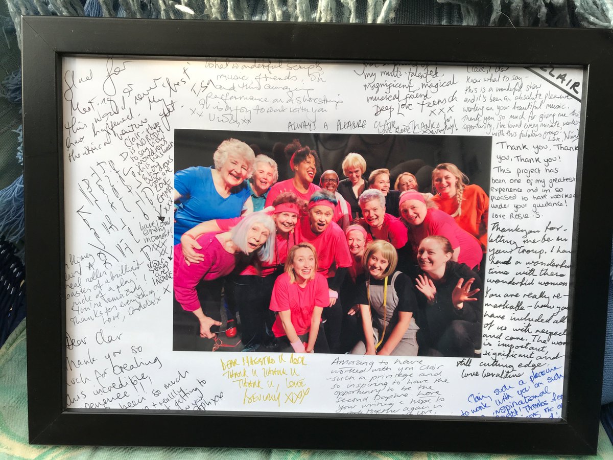 ClairChapwell's tweet photo. Last wonderful show of HOW AM I LOOKING NOW and the photograph is on the wall.... ah theatre. Here today....... but wasn't it fab, women? https://t.co/vE8bqNFRxU