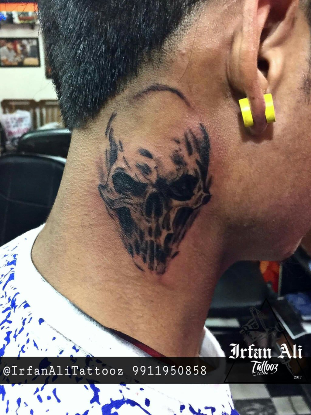 Craft ChrisKyle Punisher Skull Tattoo Black