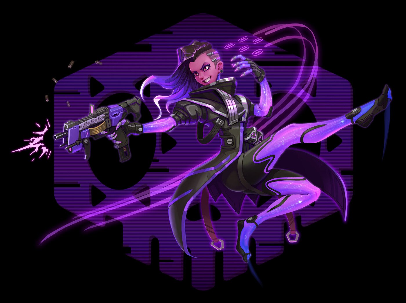 Fanart, Overwatch, Sombra