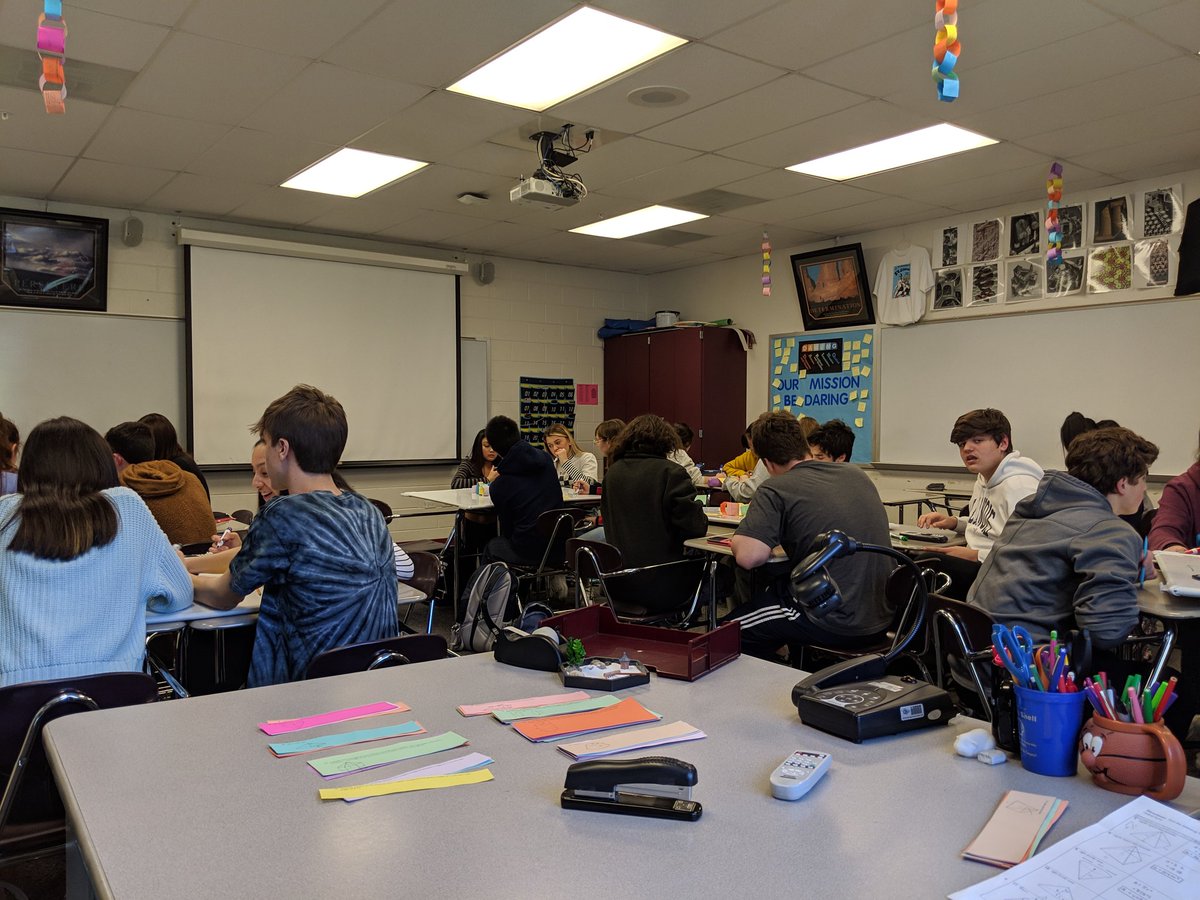 Volume! Every time we correctly found the volume of a solid, we got another problem to add to our chain! We had a productive day!!! <a href="/VHHSMath/">VHHS Math</a> #D128DARING <a href="/District128/">District 128</a>