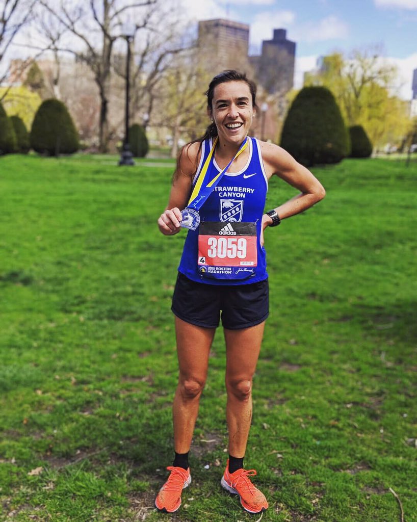 RegiScarpin's tweet photo. Made it to the finish line at Boston Marathon 💛💙🦄! Amazing experience!!
Thanks to my cheer crew!
.
#boston #bostonmarathon #cheercrew #running #run https://t.co/XoSy8IwV0M