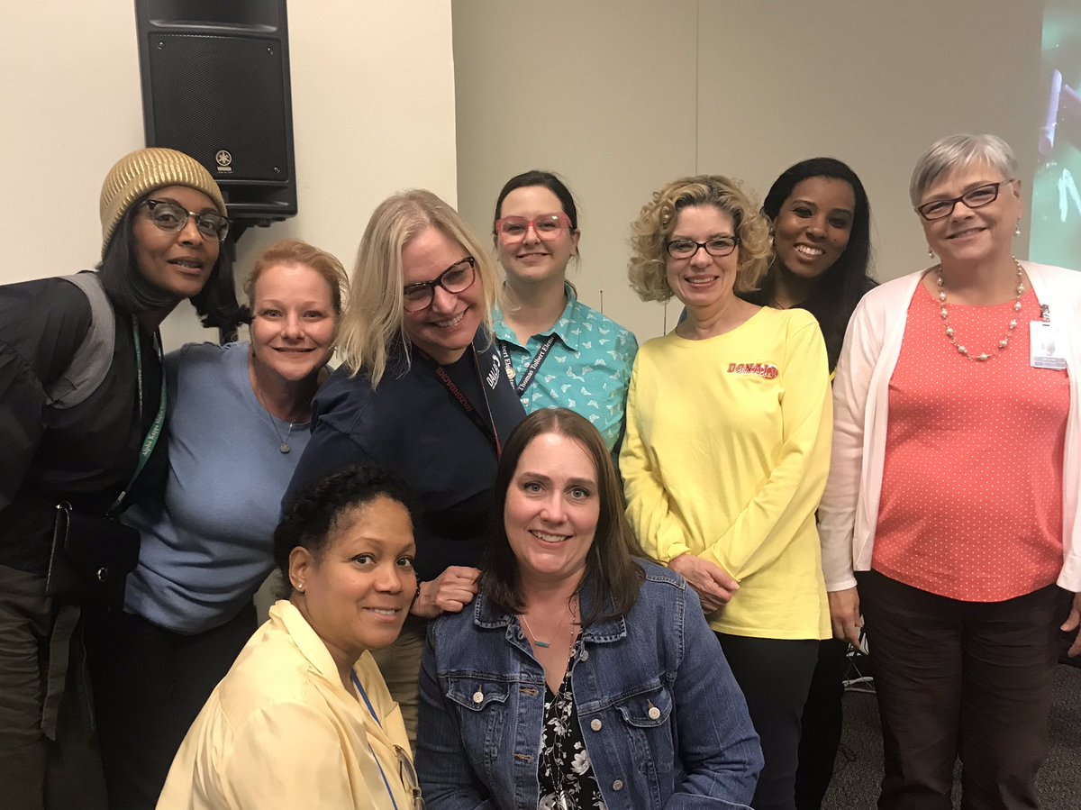 CedarCrestESLib's tweet image. Librarians at testing training! We wear many hats! @dallasschools @angelamwatts @DISD_Libraries @BuddLibrary