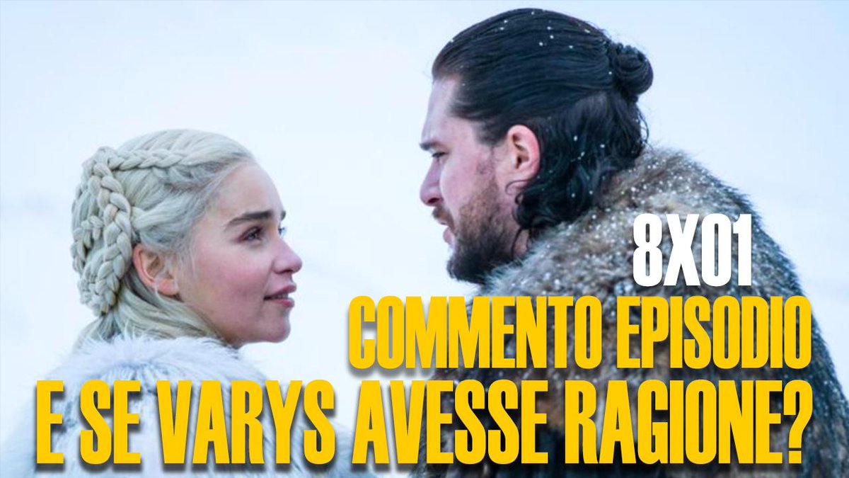 Avete visto il primo episodio di #GameofThrones? Adesso anche voi potete unirvi ai commenti della puntata sotto il mio nuovo video! 
La domanda che mi pongo è: e se Varys avesse ragione e la sua considerazione non fosse stata buttata lì?

Link al video: bit.ly/2UClFUi