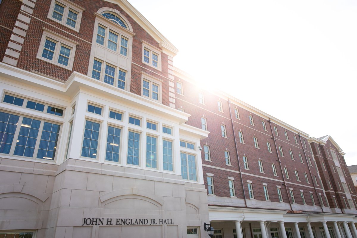It's official! Check out John H. England Jr. Hall, named after one of the greatest civic leaders in the city &amp; state