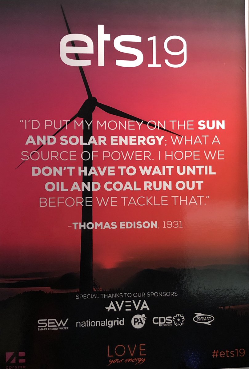 honeybeSM's tweet photo. Let’s get this started: love your #energy @zpryme_research #ets19 #austin #thoughtleadership #utilityfuture https://t.co/v703x9uqEC