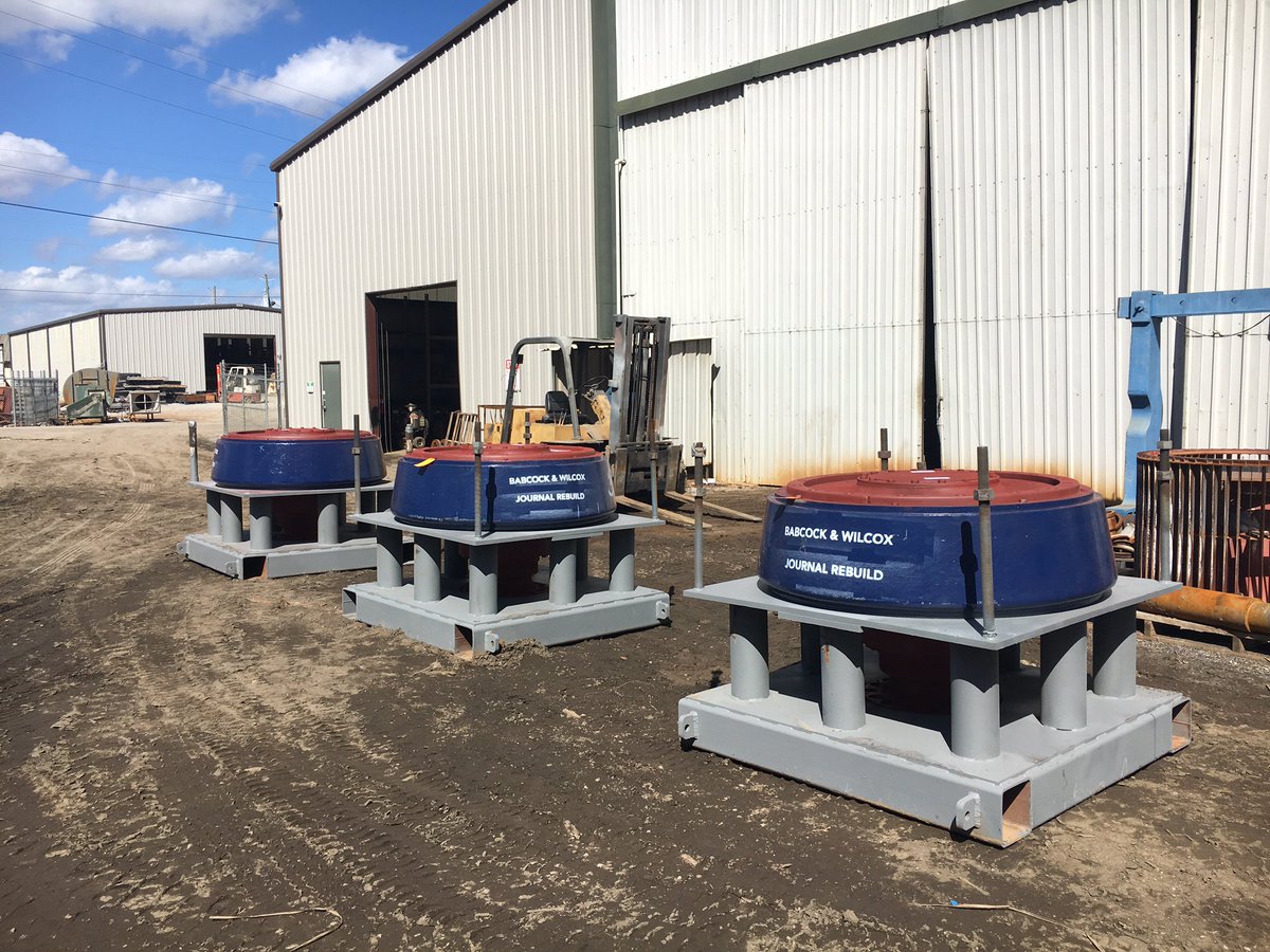 BabcockWilcox's tweet image. B&amp;amp;W has multiple strategically located US service centers to handle any size #CombustionEngineering #pulverizer/mill journal rebuild. We have a large inventory of parts in stock and typical lead times are 8-10 weeks. babcock.com/products/ce-ty…