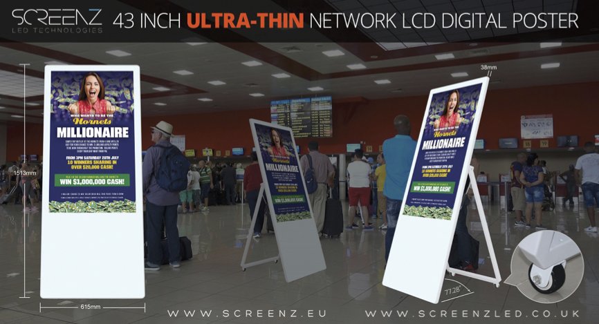 New LCD 43 inch sidewalk signs available, more info screenz.eu/new-43-inch-di…