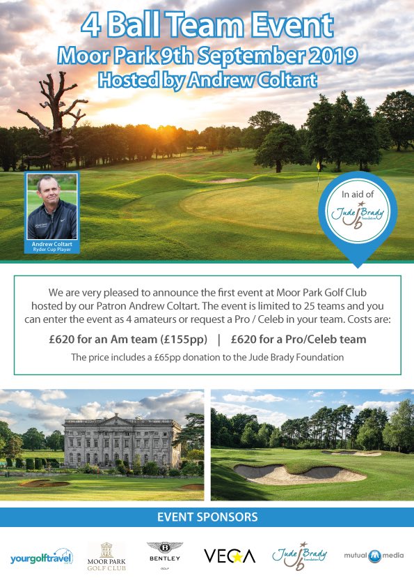 JBAMTOUR's tweet photo. Who would like to play in an awesome golf day and have a give a bit to charity, have a chance to meet @DJSpoony @AndrewColtart @mattletiss7 @scottGdrummond @jemorgan77 @GaryBoyd86 @AlanMcInally @goaliemck1 sponsored by @yourgolftravel very limited spaces https://t.co/BywsIEAyRC