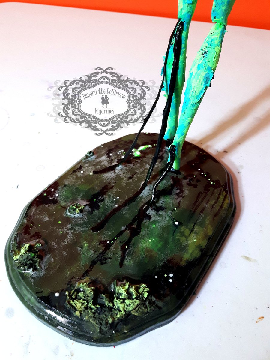 beyonddollhouse's tweet photo. Newest creation "Swamp Creature" - And she glows under ultraviolet light too 😃

#horror #creaturedesign #creature #swampthing https://t.co/59GDVxKSmY