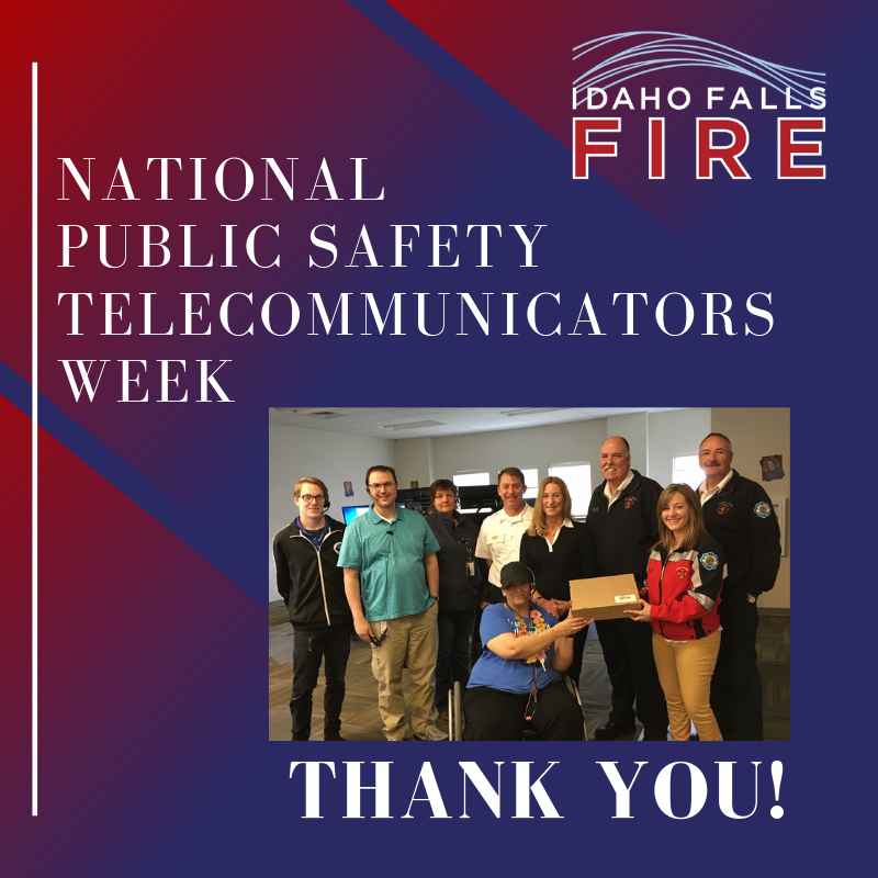 IdahoFallsFire's tweet photo. ANSWERING EVERY CALL -- Shout out to our fellow first responders who serve as a vital link between our community and fire, medical, and law enforcement. https://t.co/mc47J77UNg