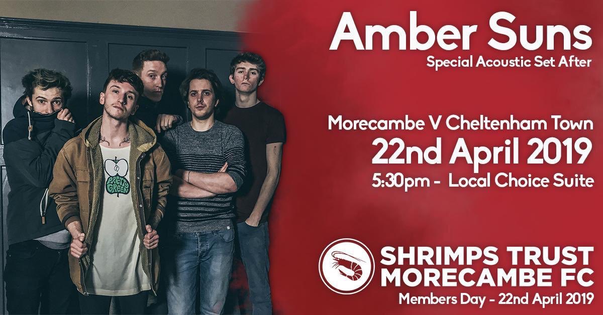 shrimpstrust's tweet photo. MONDAY is for MUSIC 🎶 and don’t forget that the #ShrimpsTrust have #AmberSuns
@ambersunsband playing an acoustic set after Easter Monday’s 🐣⚽️ match in the @LocalChoice1 Suite at the #GlobeArena 🏟
Save the date in your diary now ❤️🖤⚽️🦐⤵️ https://t.co/8IaCQHK5Sw