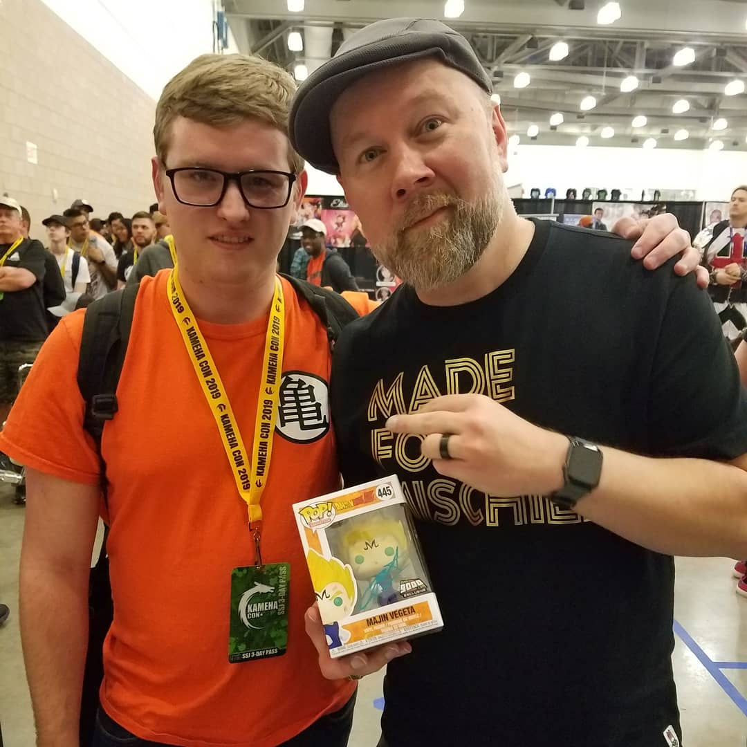 Dropoffster's tweet photo. #kamehacon2019 with @VoiceOfVegeta, @ericvale, @EmperorBigD &amp; @Chuck_Huber. See you next year 🐲 https://t.co/9ypTnCYyQq