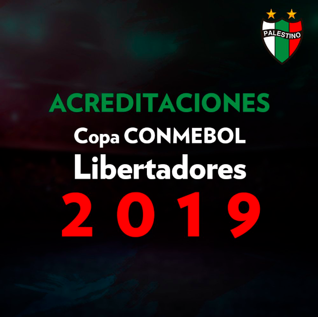 CDPalestinoSADP's tweet photo. ¡Atención Medios de Comunicación! 🎙️📷

El proceso de acreditación para el partido vs @CARPoficial por la Copa Conmebol Libertadores ya abrió. Para más detalles 👇https://t.co/YULlzTSX4U https://t.co/vG3HZbes7E