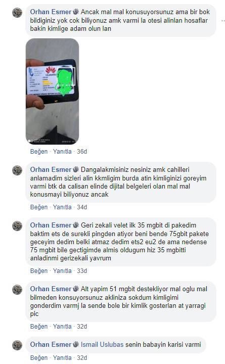 mafiacarstr's tweet photo. @oakaragozoglu Merhabalar. Bir şikayette bulunmak istiyorum. Btk'da çalıştı��ını idda eden Orhan Esmer adlı şahıs Facebook üzerinden şahsıma ve bir kaç arkadaşa küfürler yağdırmakta. Kendi kimliğinin fotoğrafıda bulunmaktadır yaptığı terbiyesizliği yanına bırakmayınız. https://t.co/u984lSqb9m