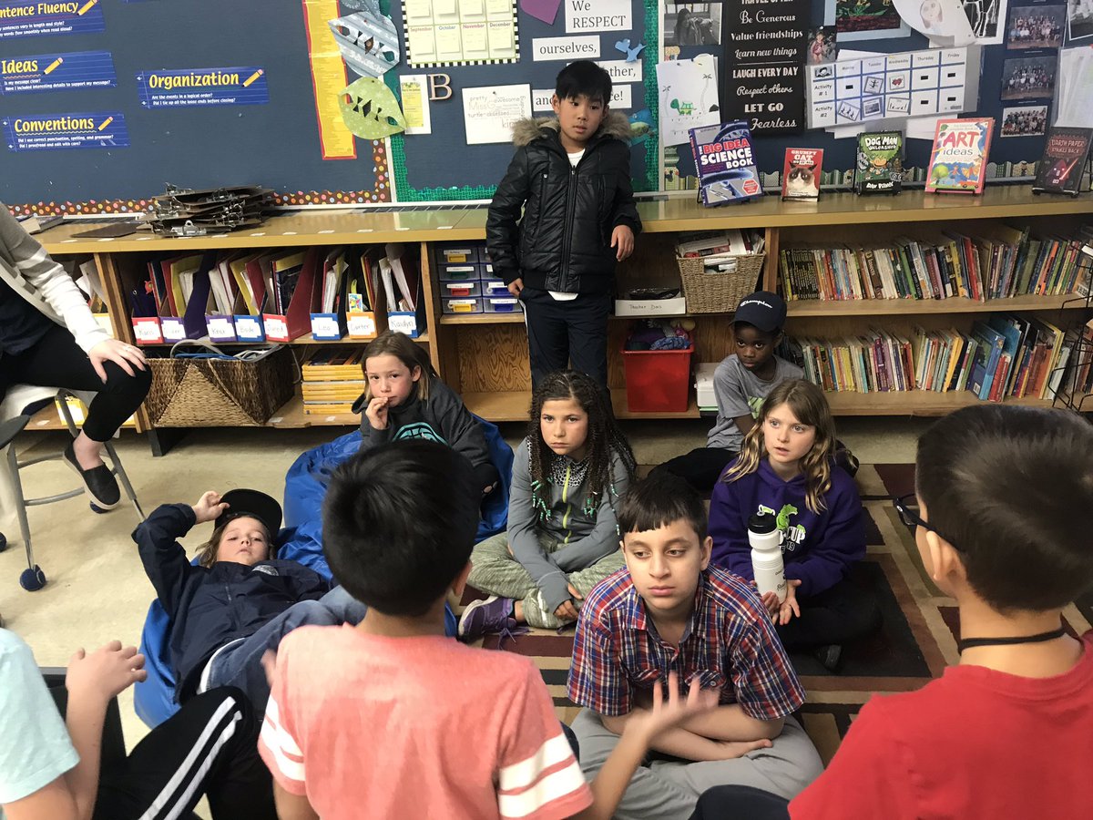 Ms_Pzoff's tweet photo. Teaching @connectcharter grade 4 students about the political party platforms for our upcoming @studentvote @CIVIX_Canada @b_glins @ivywaite https://t.co/zLlA6Ch0sI