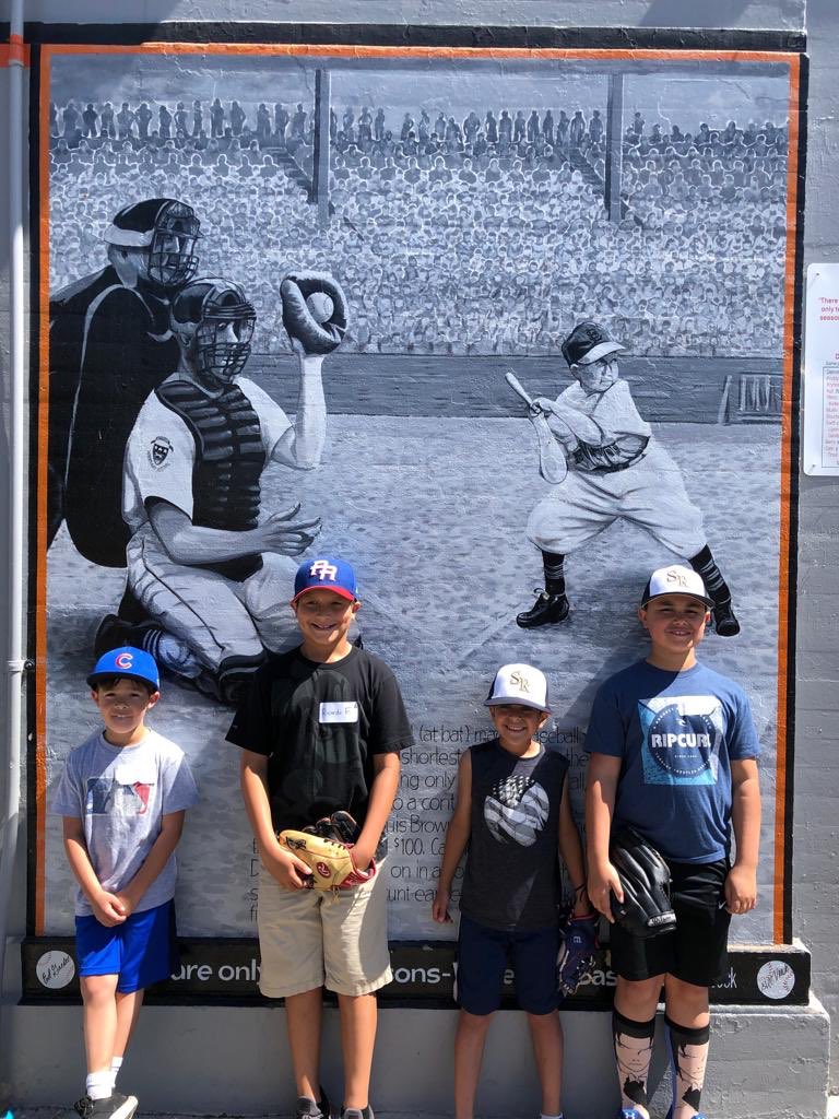 SanRamonLL's tweet photo. Thanks to all that came out to @sjgiants for the SRLL Day. Kids got on field training, we got to throw out the first pitch, and announce the Giant’s batters.  #SRLLBSBL https://t.co/cvjNQ09U7P