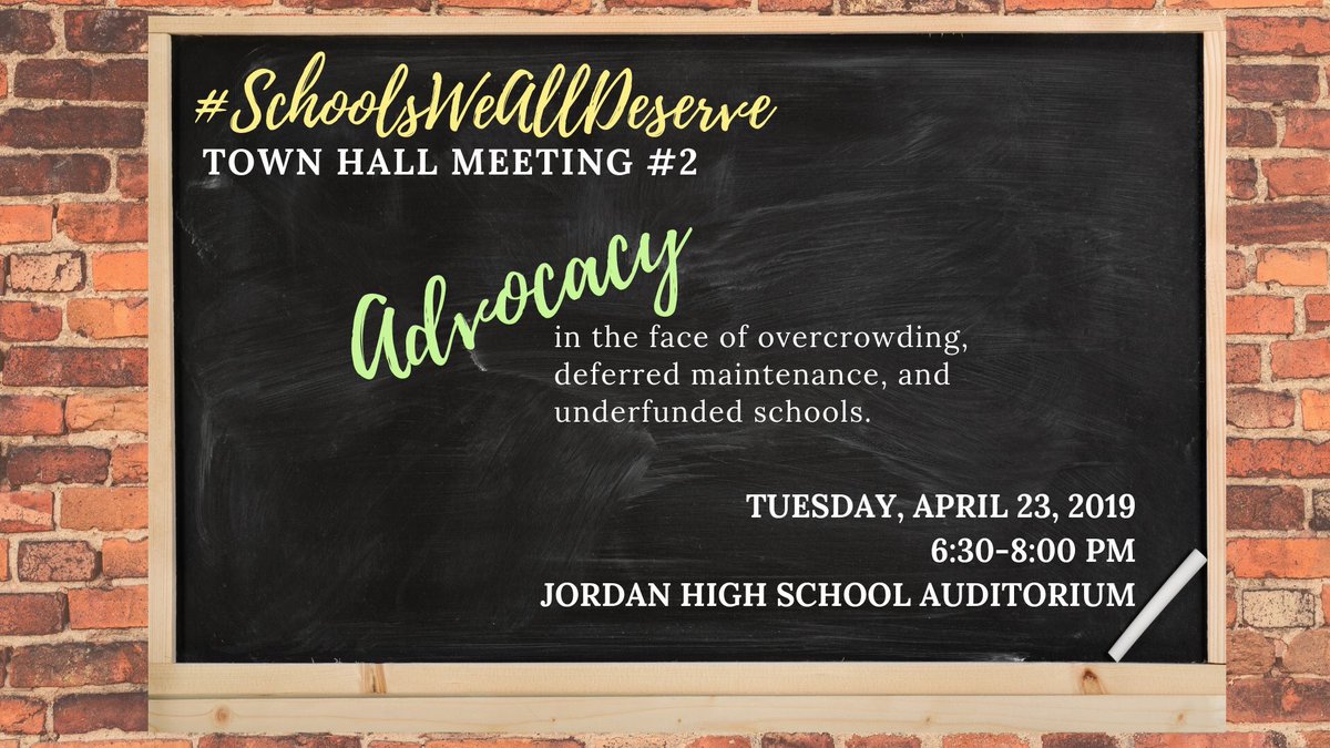 KimRitchieGarc2's tweet photo. Please join if you can! Town Hall Meeting #2 about school overcrowding and underfunding in SoDu and what we can do about it. 4/23, 6:30pm, at Jordan High School. @JHSFalcons @DurhamPublicSch @Crystal_LEADS @GithensMiddle @PrincipalJHS https://t.co/58a45Rl0Gd
