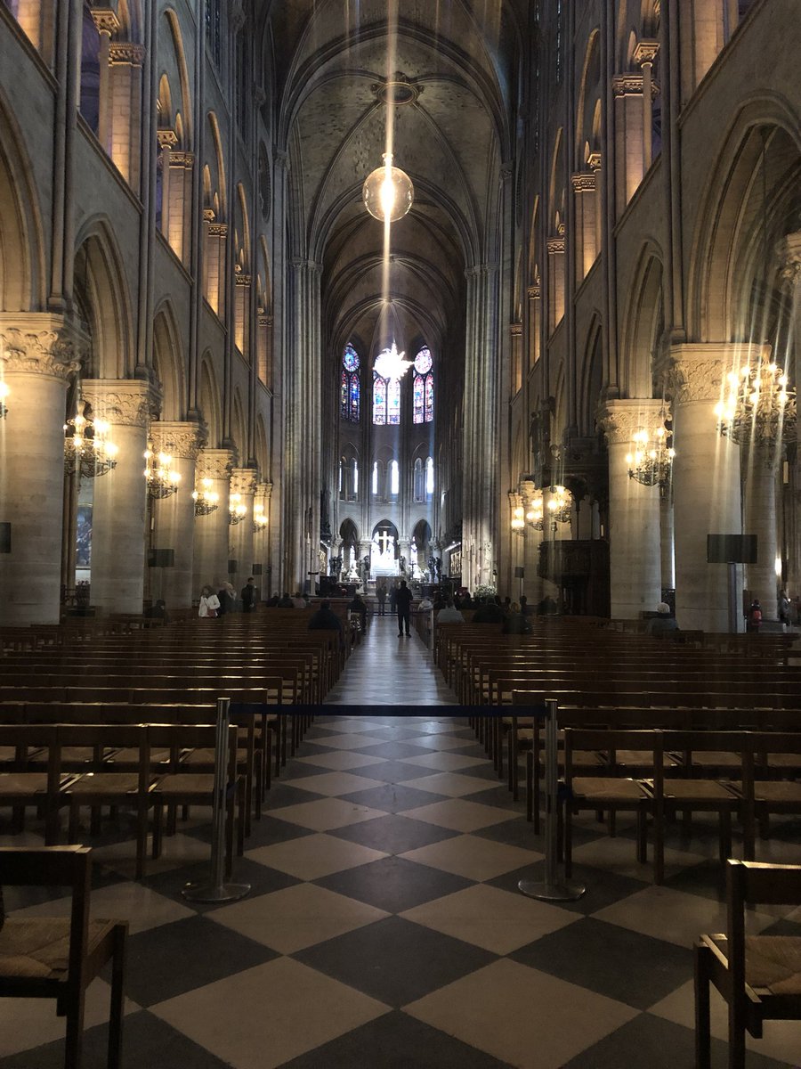 Iproduce5's tweet photo. Beautiful #NotreDame just this past December! So grateful to have seen this beautiful edifice just a few months ago! @ABCNewsDesk @abcnews https://t.co/tSVgIIdCsP