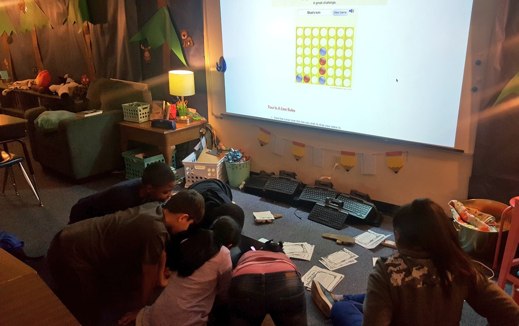 MrsMetcalfESL's tweet photo. Turned tutoring into a competition with some STAAR questions and Connect 4. These kiddos are so invested and excited to get the right answer AND explain their thinking. #RISDGreatness #rleunite https://t.co/woWcjZR8Gf