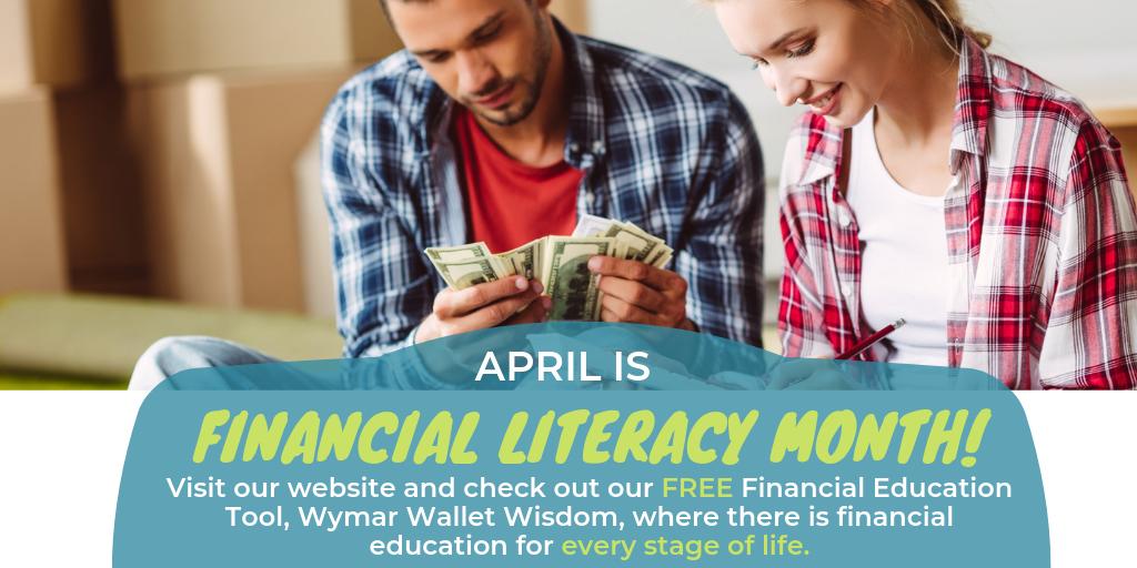 April is #FinancialLiteracyMonth and we would like to remind you of our impressive FREE Financial Literacy Tool, #WymarWalletWisdom! It offers #financialeducation for every stage of life. Visit our website &amp; check it out! wymarfcu.com/wallet-wisdom #creditunions #thewymarway
