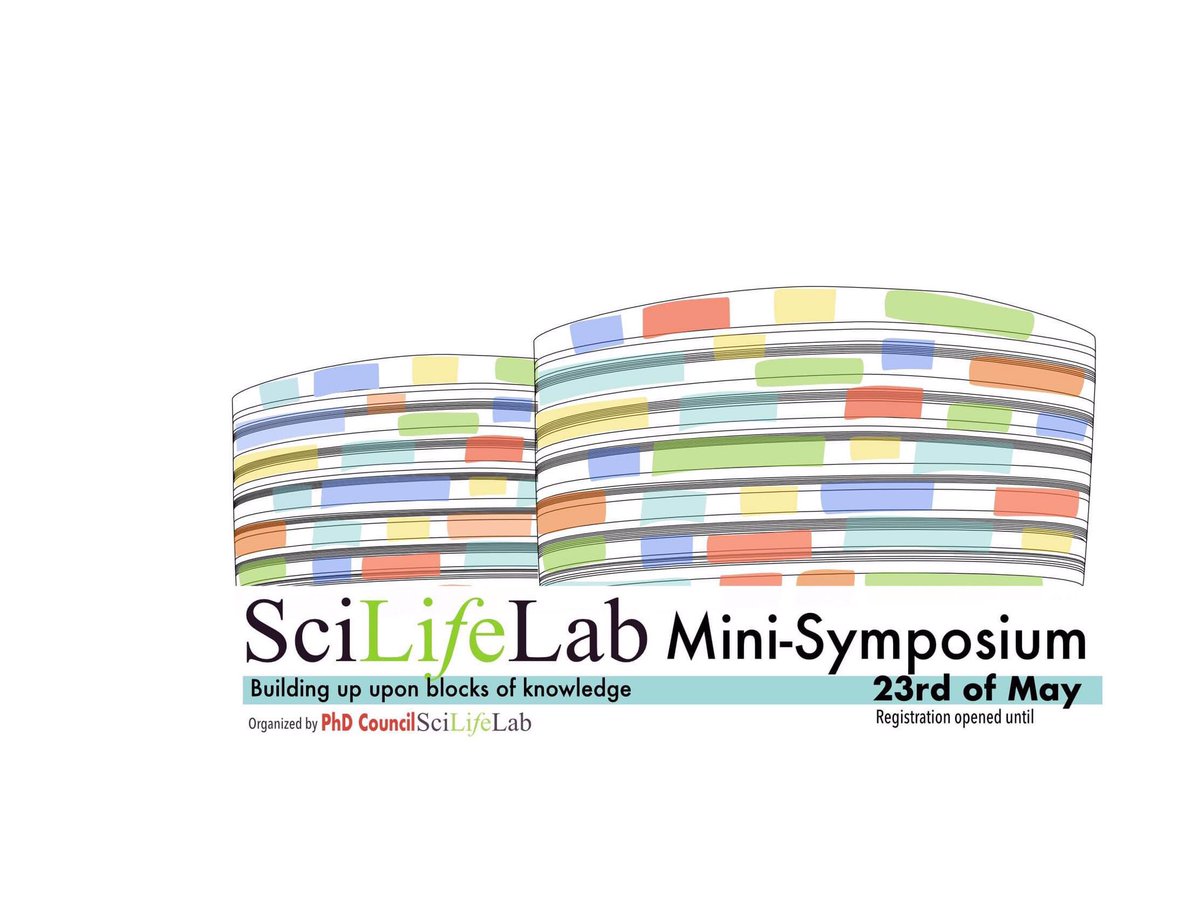 Albacorp7's tweet photo. Drafting the logo for the #ScilifelabMiniSymposium in #CampusSolna organized by the #PhDCouncil @scilifelab #Science #BlocksOfKnowledge #PhDLife https://t.co/05hOI7i6rV